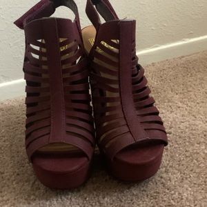 Maroon heels